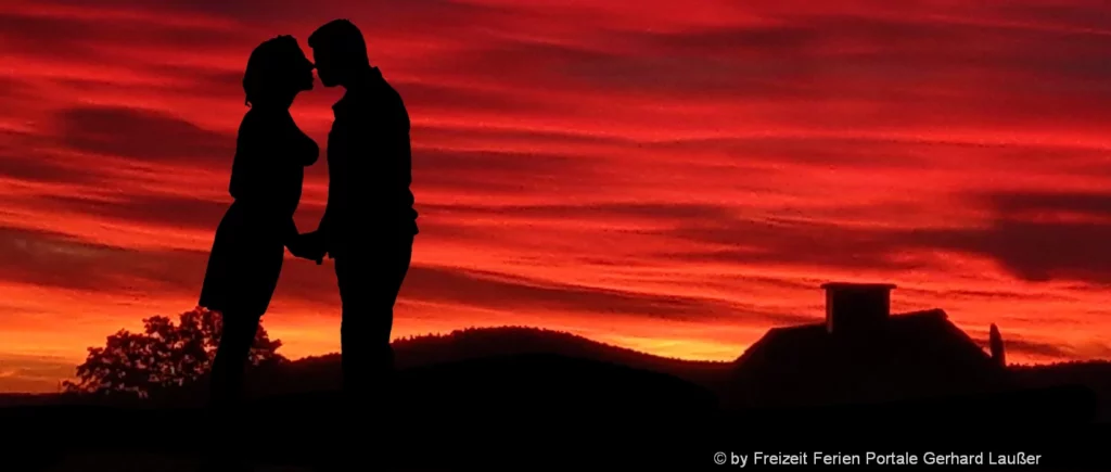 romantischer Sonnenuntergang mit Liebespaar Positive Effekte